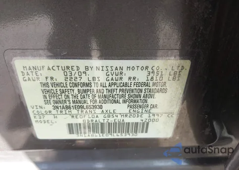 2009 Nissan Sentra 2.0S from USA, damaged, VIN 3N1AB61E09L653930